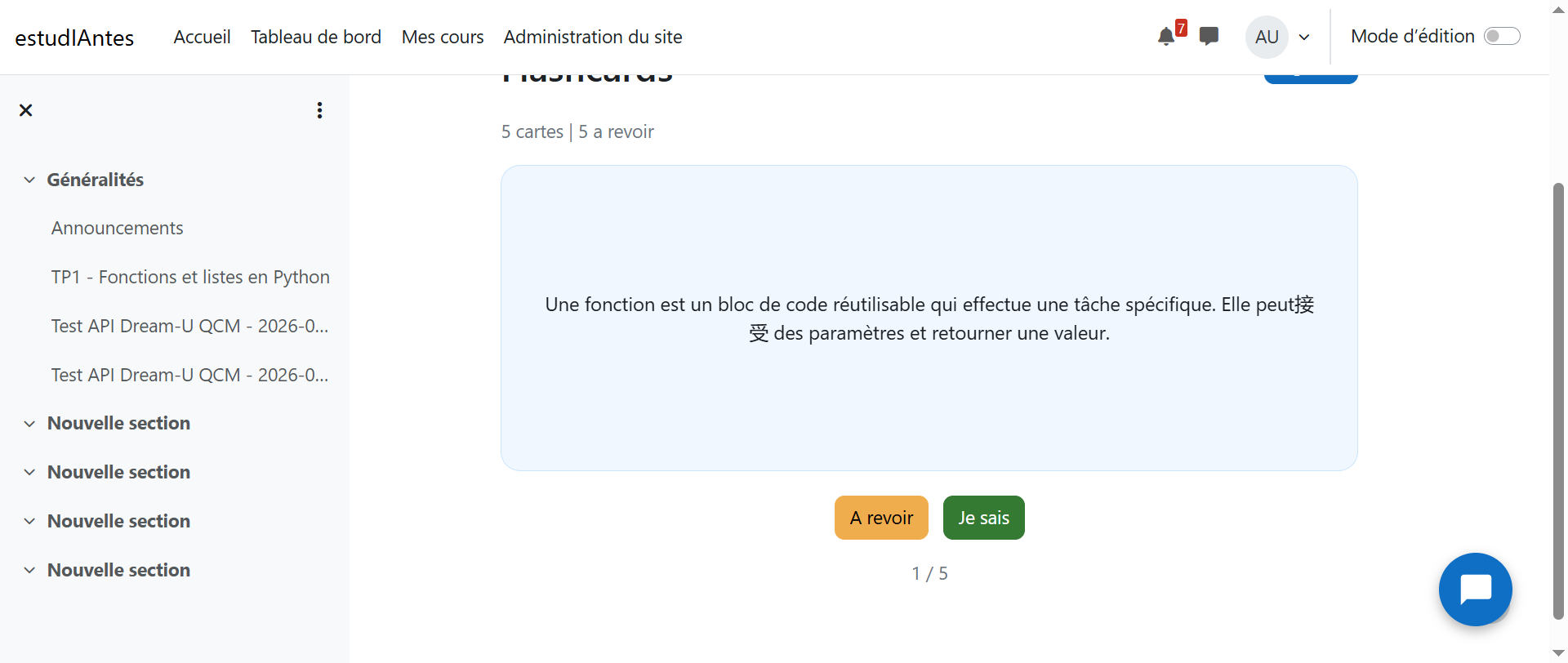 Flashcard verso